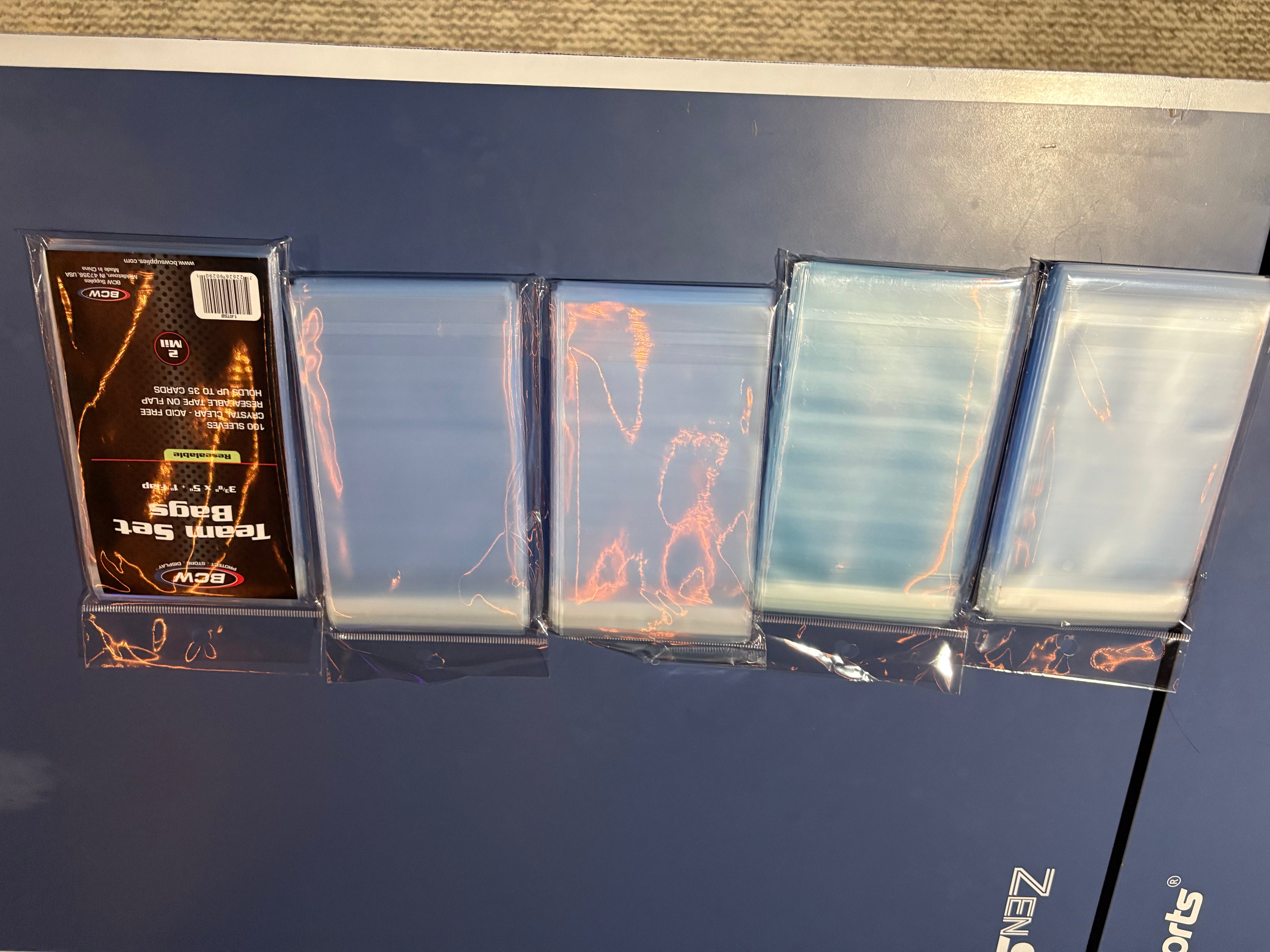 5-Pack Bundle! 🛡️ Premium Resealable Team Set Bags (500ct Total) | Card Storage for Toploaders