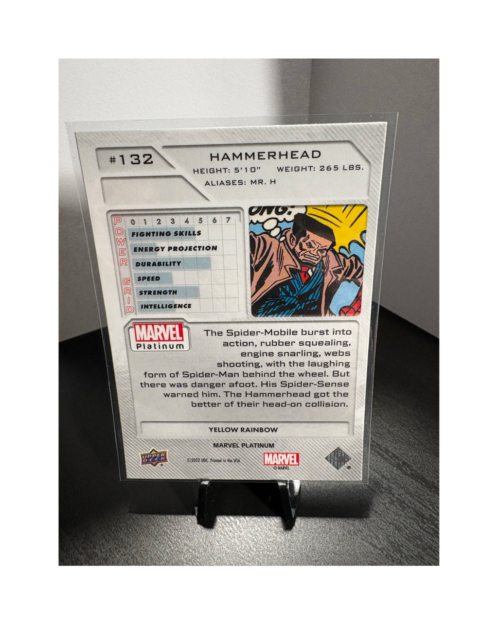 Hammerhead #132 - 2023 Marvel Platinum YELLOW RAINBOW Parallel