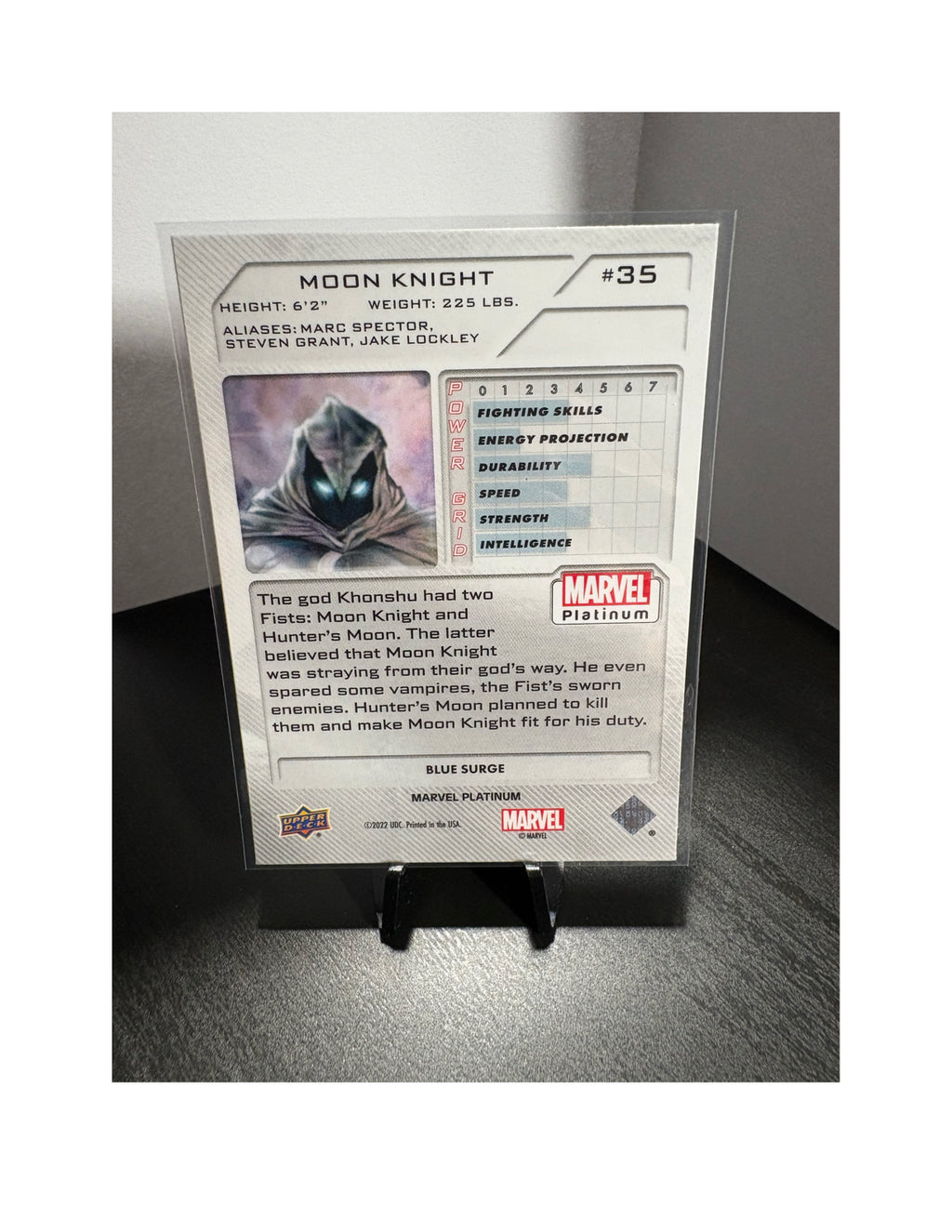 Moon Knight #35 - 2023 Marvel Platinum BLUE SURGE Parallel