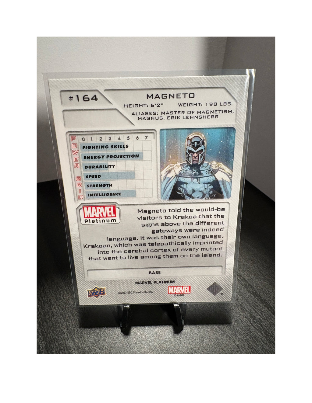 Magneto #164 - 2023 Upper Deck Marvel Platinum BASE Card