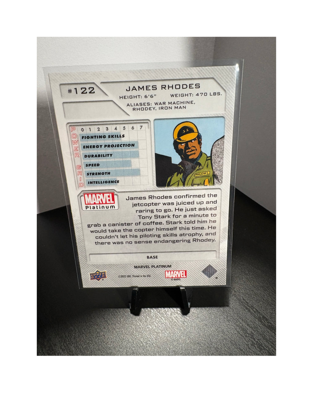 James Rhodes #122 - 2023 Upper Deck Marvel Platinum BASE Card