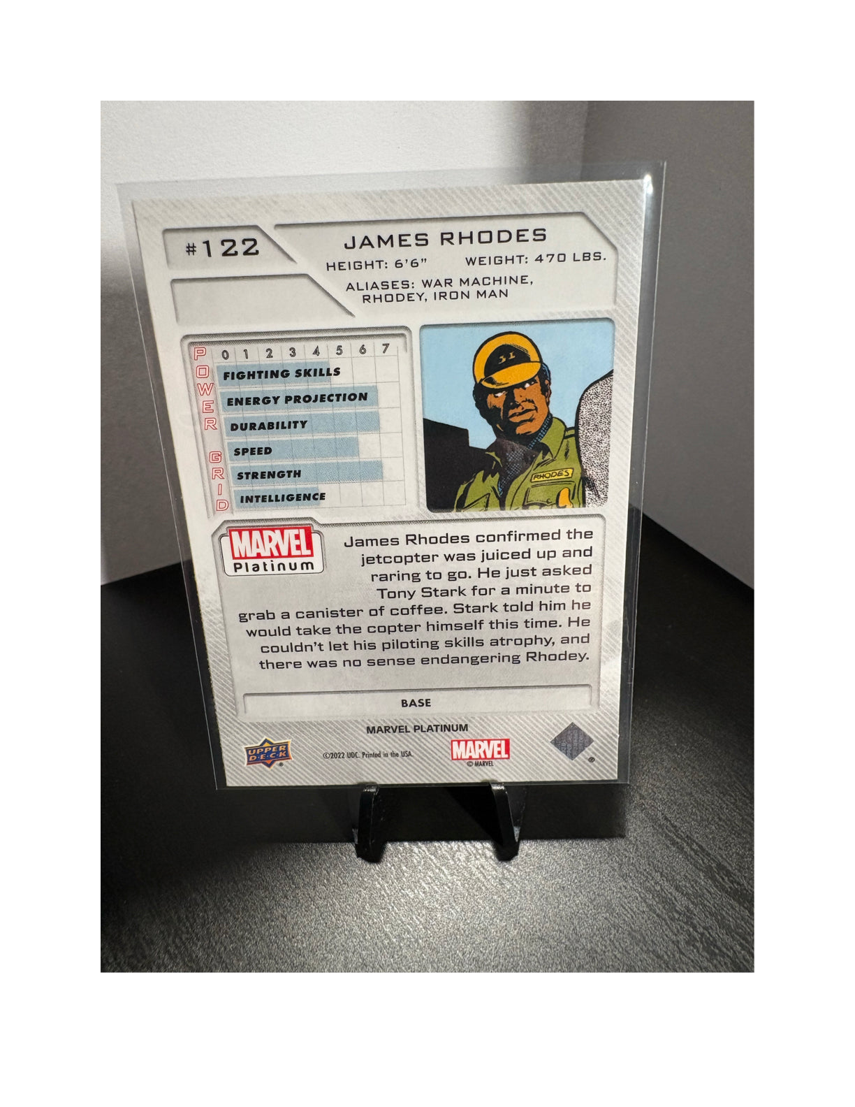 James Rhodes #122 - 2023 Upper Deck Marvel Platinum BASE Card