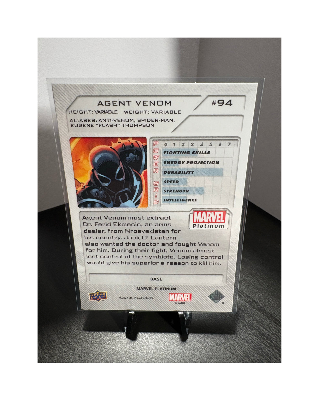 Agent Venom #94 - 2023 Upper Deck Marvel Platinum BASE Card