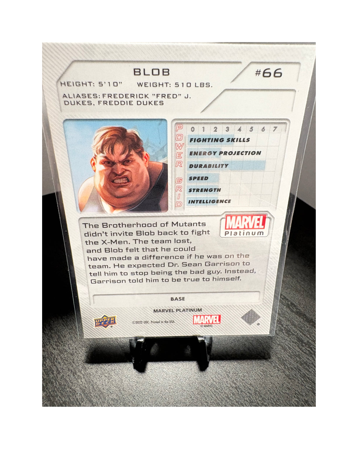 Blob #66 - 2023 Upper Deck Marvel Platinum BASE Card