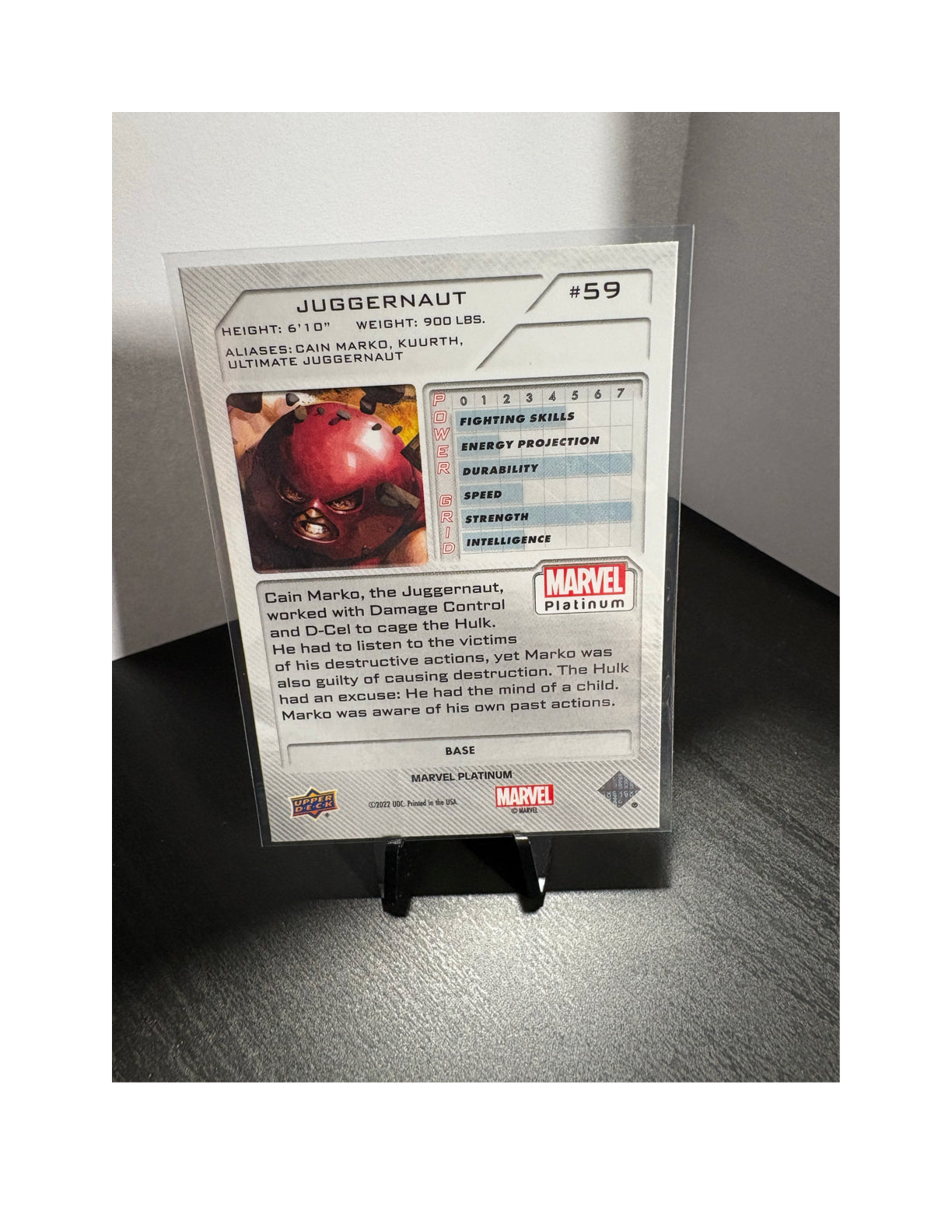 Juggernaut #59 - 2023 Upper Deck Marvel Platinum Base Card